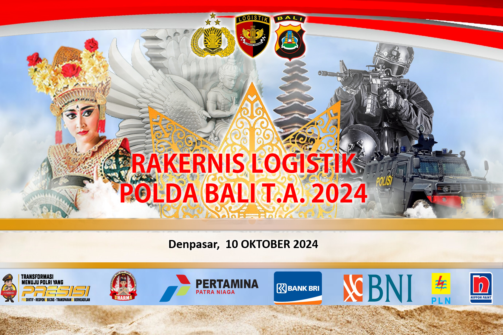 Materi Pada Rakernis Logistik Polda Bali T.A. 2024
